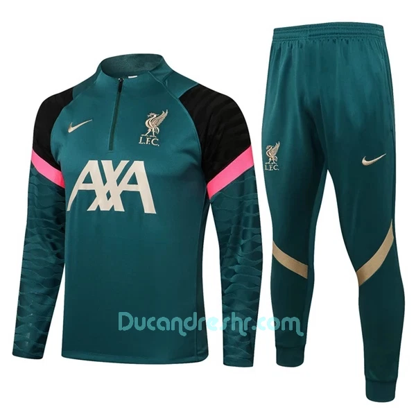 Liverpool Komplet Sweatshirts Dječji 2022/23 Zelena