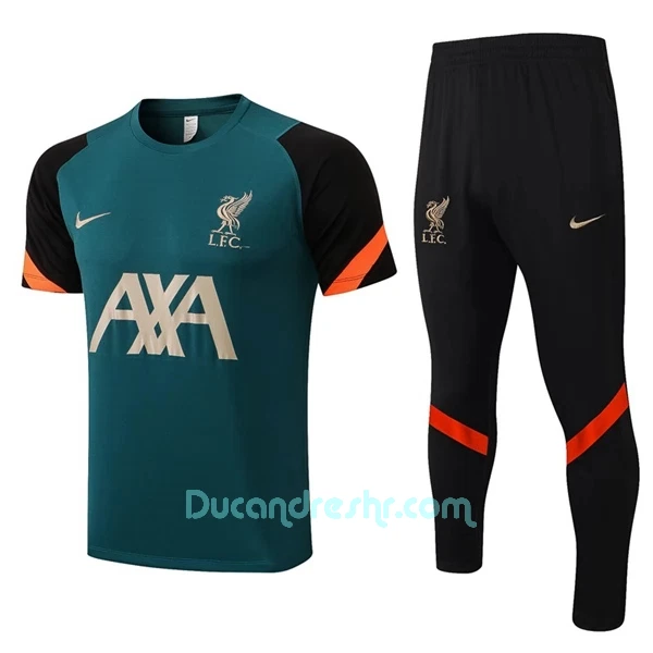 Liverpool Trening Dres Komplet 2022/23 Zelena