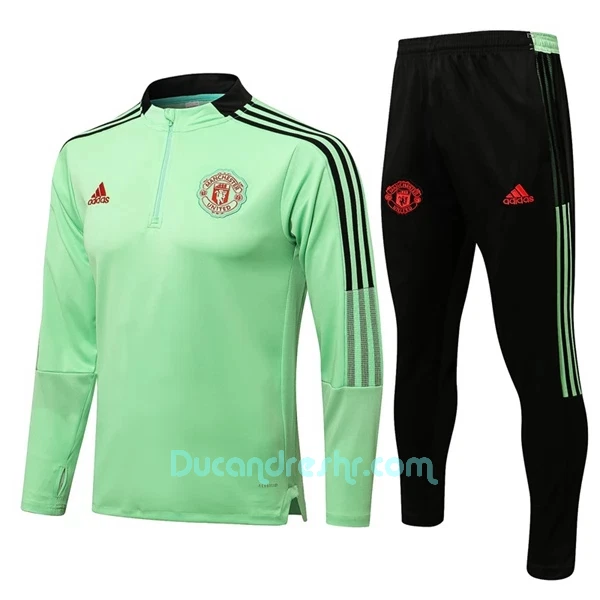 Manchester United Komplet Sweatshirts 2022/23 Zelena