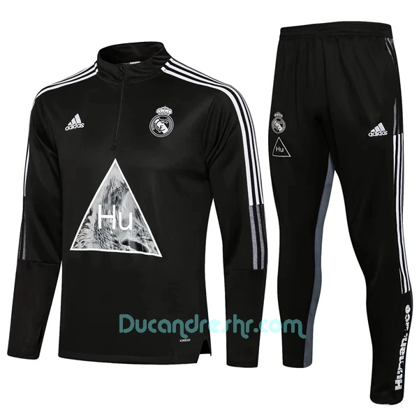 Real Madrid Komplet Sweatshirts Dječji 2022/23 Crno