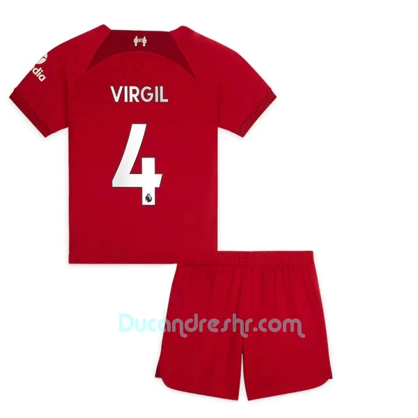 Dres Liverpool Virgil van Dijk 4 Dječji Domaći 2022/23