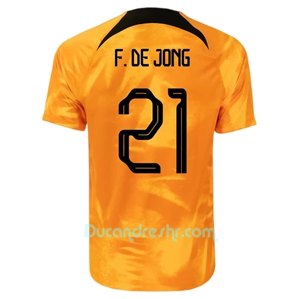 Dres Nizozemska Frenkie de Jong 21 Domaći SP 2022