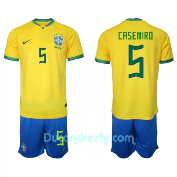 Dres Brazil Casemiro 5 Dječji Domaći SP 2022