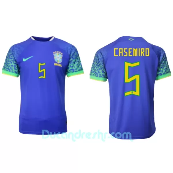 Dres Brazil Casemiro 5 Gostujući SP 2022