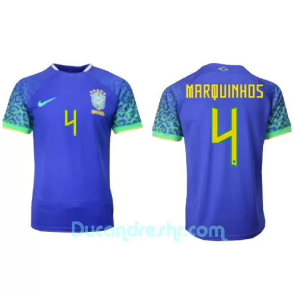 Dres Brazil Marquinhos 4 Gostujući SP 2022