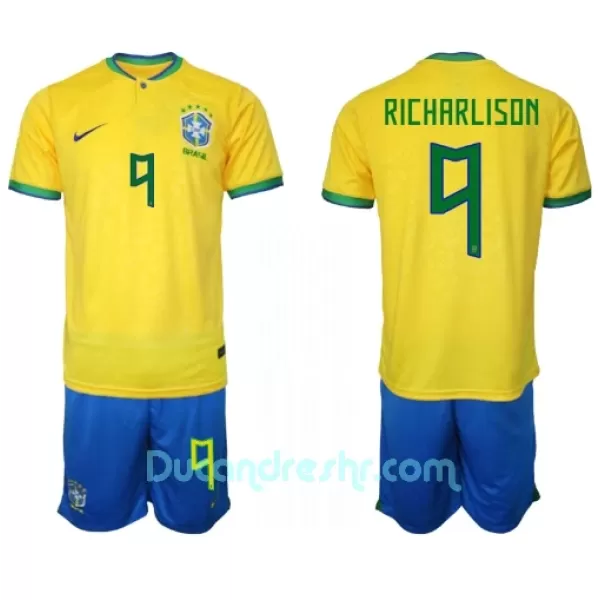 Dres Brazil Richarlison de Andrade 9 Dječji Domaći SP 2022