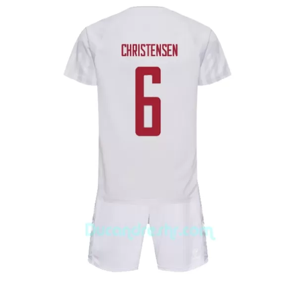 Dres Danska Andreas Christensen 6 Dječji Gostujući SP 2022