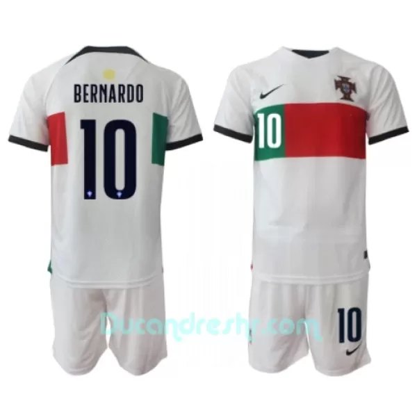 Dres Portugal Bernardo Silva 10 Dječji Gostujući SP 2022