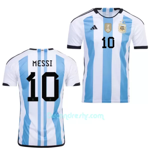 Dres Argentina 3 Star Lionel Messi 10 Domaći SP 2022