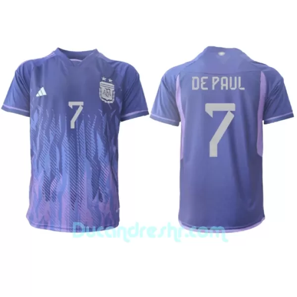 Dres Argentina Rodrigo de Paul 7 Gostujući SP 2022