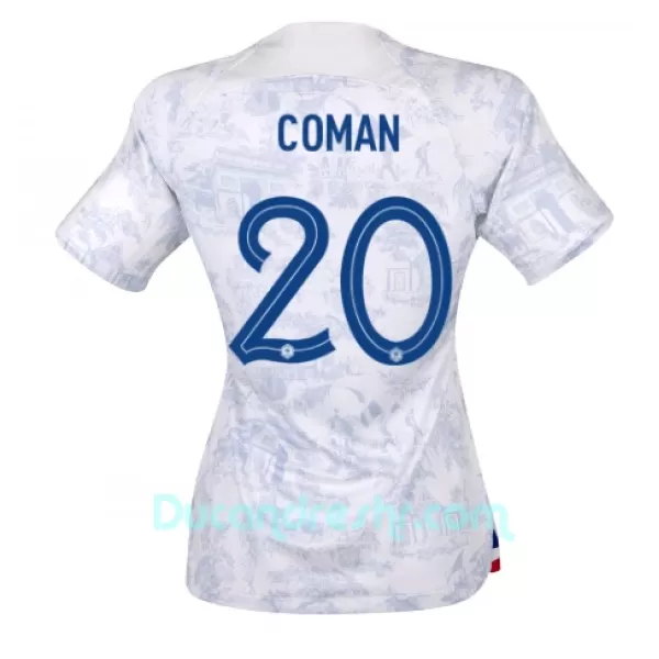 Dres Francuska Kingsley Coman 20 Ženski Gostujući SP 2022