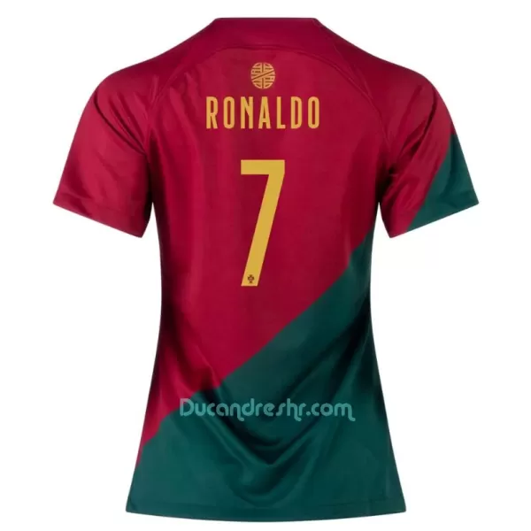 Dres Portugal Cristiano Ronaldo 7 Ženski Domaći SP 2022