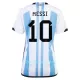 Dres Argentina 3 Star Lionel Messi 10 Ženski SP 2022