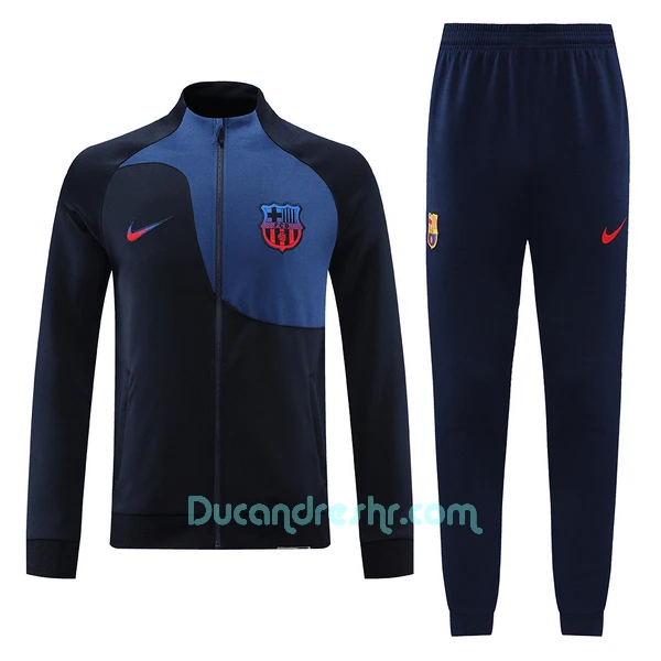 Barcelona Komplet Sweatshirts 2022/23 Crno-Plava