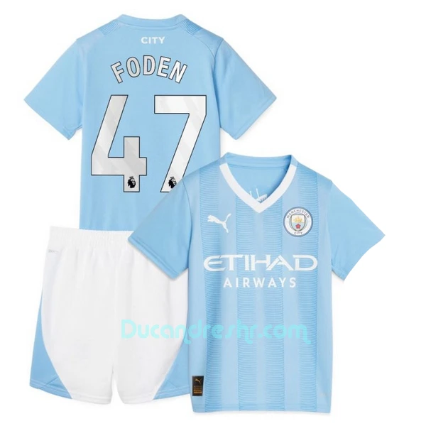 Dres Manchester City Phil Foden 47 Dječji Domaći 2023/24