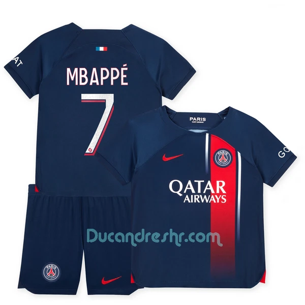 Dres Paris Saint-Germain Kylian Mbappé 7 Dječji Domaći 2023/24