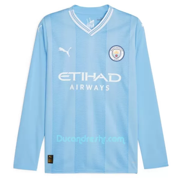 Dres Manchester City Champions of Europe Domaći 2023/24 Dugi Rukav