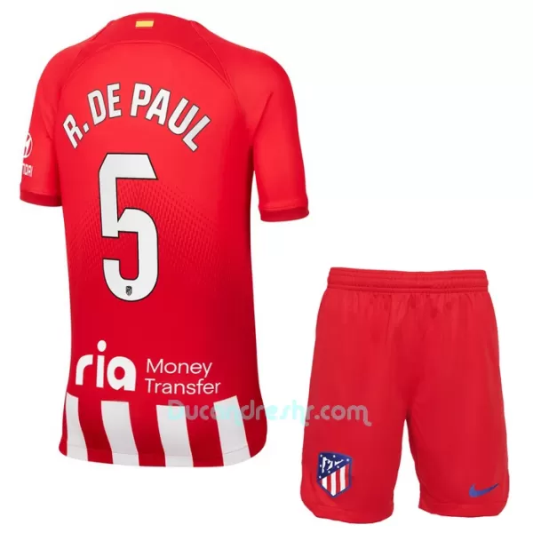 Dres Atlético Madrid Rodrigo de Paul 5 Dječji Domaći 2023/24