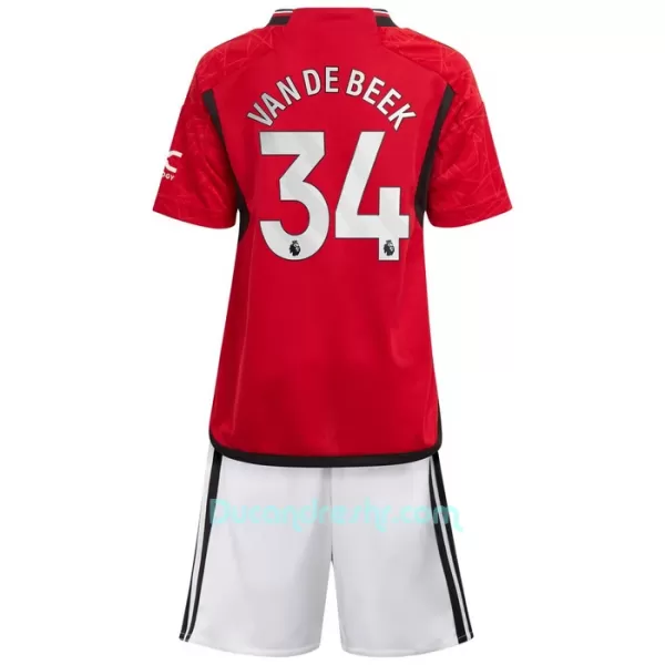 Dres Manchester United Donny Van de Beek 34 Dječji Domaći 2023/24