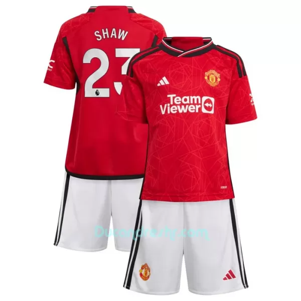 Dres Manchester United Luke Shaw 23 Dječji Domaći 2023/24