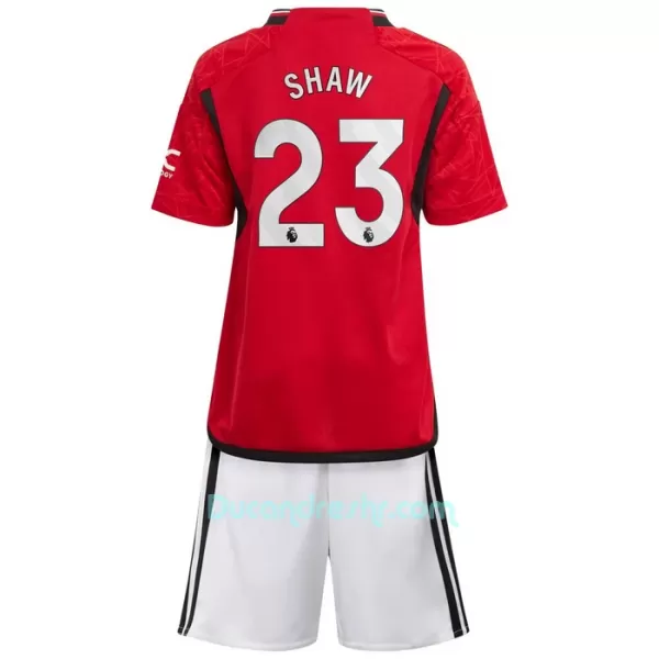 Dres Manchester United Luke Shaw 23 Dječji Domaći 2023/24