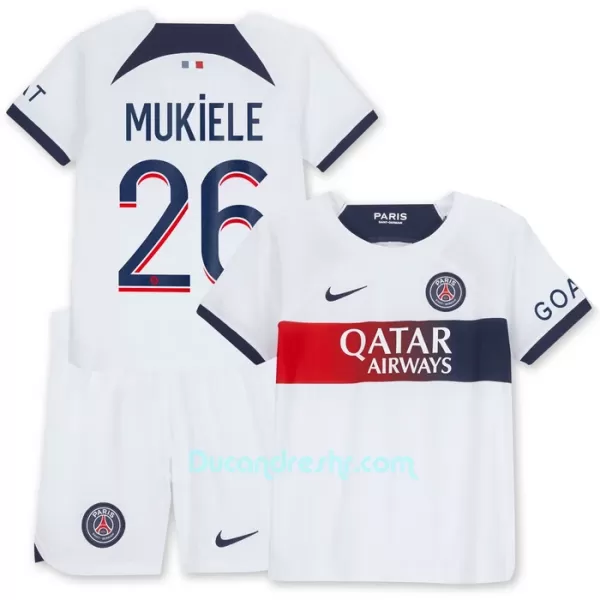 Dres Paris Saint-Germain Mukiele 26 Dječji Gostujući 2023/24