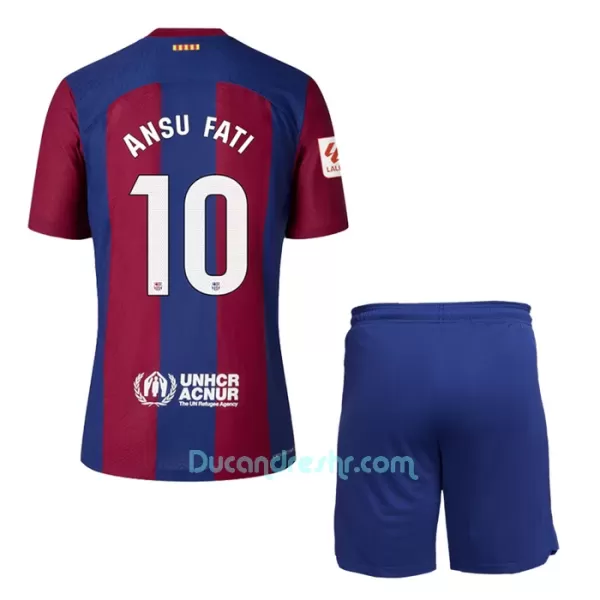 Dres FC Barcelona Ansu Fati 10 Dječji Domaći 2023/24