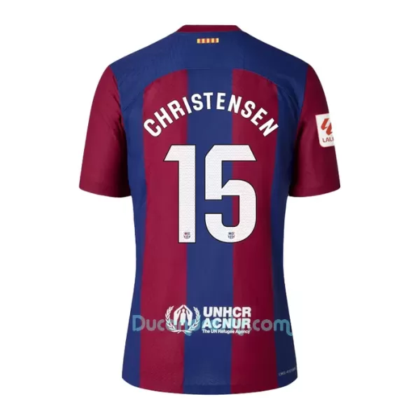 Dres FC Barcelona Christensen 15 Dječji Domaći 2023/24