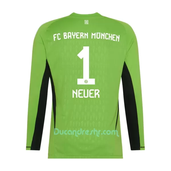 Dres FC Bayern Munich Manuel Neuer 1 Golmanski Dječji Gostujući 2023/24 Dugi Rukav