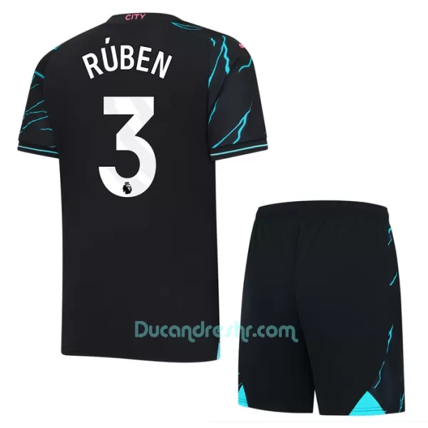 Dres Manchester City Rúben Dias 3 Dječji Treći 2023/24