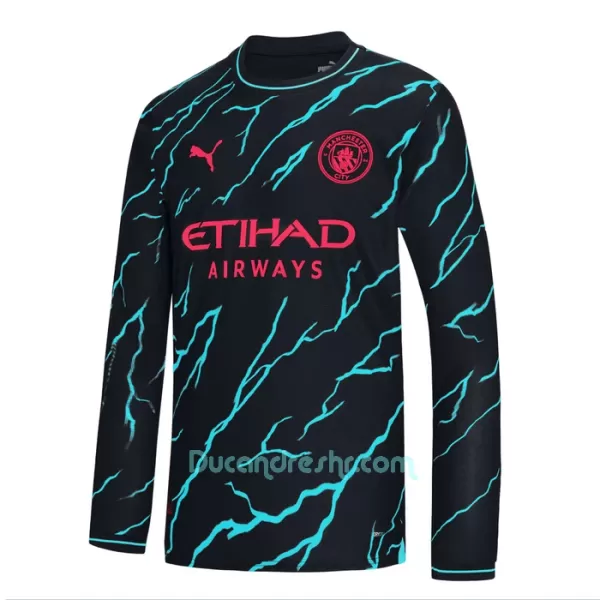 Dres Manchester City Treći 2023/24 Dugi Rukav