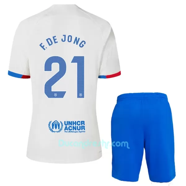 Dres FC Barcelona Frenkie de Jong 21 Dječji Gostujući 2023/24