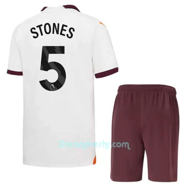 Dres Manchester City John Stones 5 Dječji Gostujući 2023/24