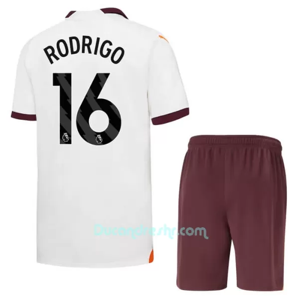 Dres Manchester City Rodrigo Hernández 16 Dječji Gostujući 2023/24