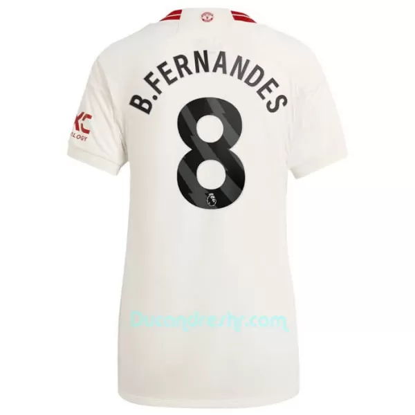 Dres Manchester United Bruno Fernandes 8 Ženski Treći 2023/24