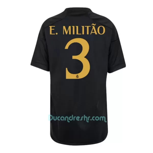 Dres Real Madrid Éder Militão 3 Dječji Treći 2023/24