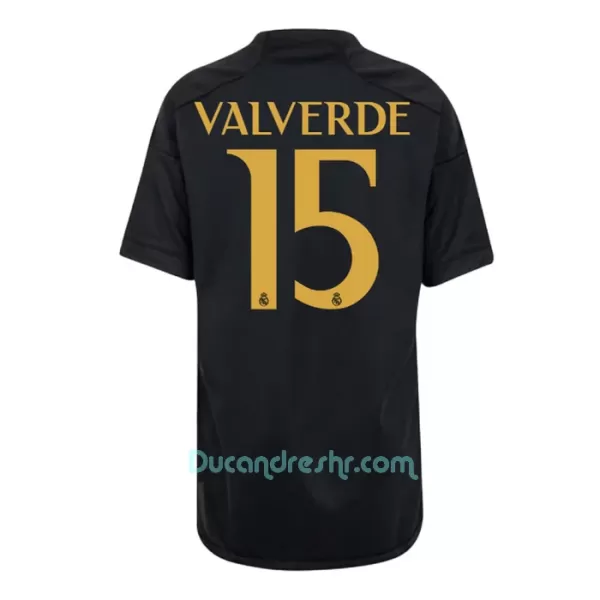 Dres Real Madrid Federico Valverde 15 Dječji Treći 2023/24