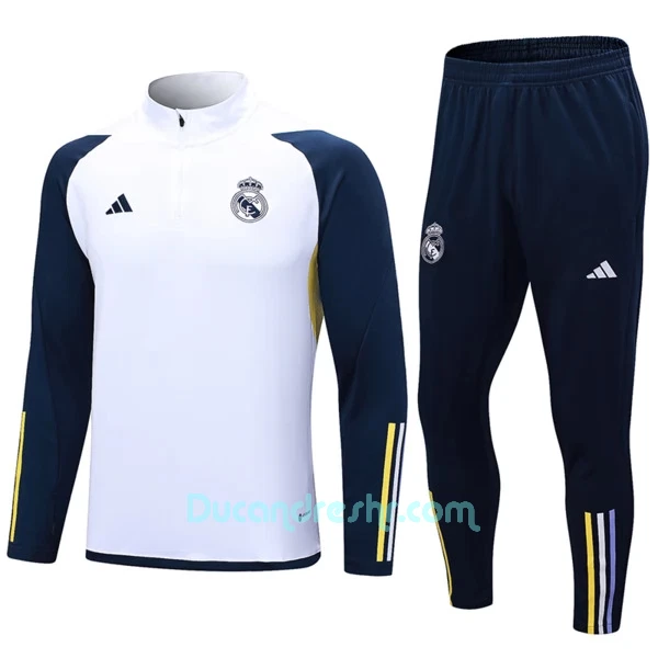 Real Madrid Komplet Sweatshirts 2023/24 Bijela