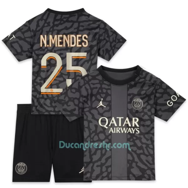 Dres Paris Saint-Germain N.Mendes 25 Dječji Treći 2023/24