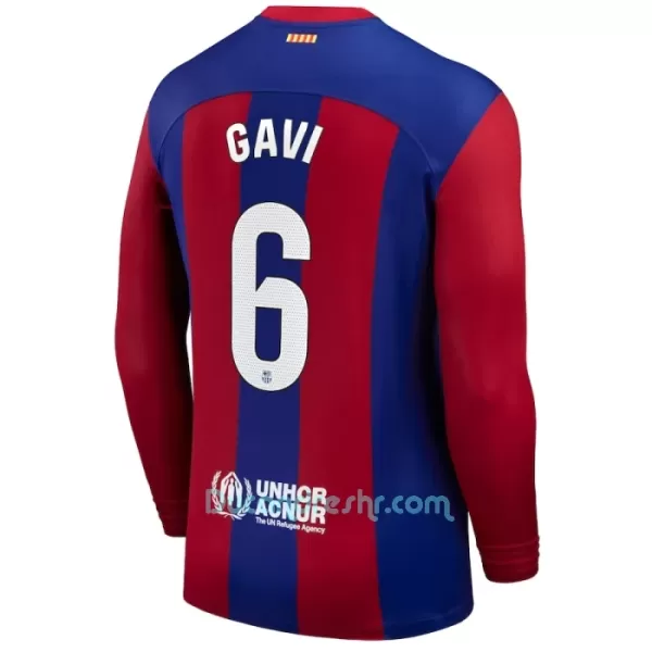 Dres FC Barcelona Gavi 6 Domaći 2023/24 Dugi Rukav