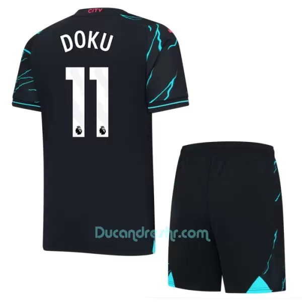 Dres Manchester City Jérémy Doku 11 Dječji Treći 2023/24