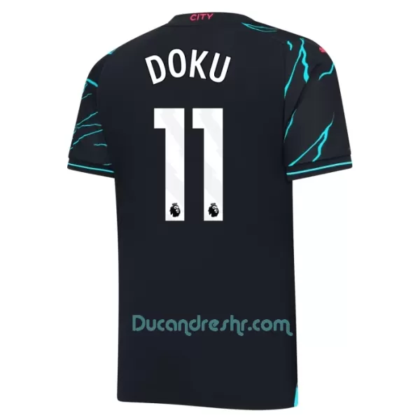 Dres Manchester City Jérémy Doku 11 Dječji Treći 2023/24