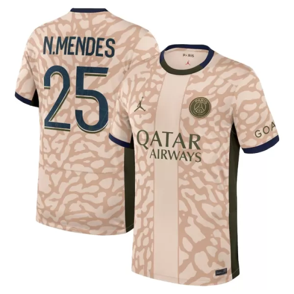 Dres Paris Saint-Germain Nuno Mendes 25 Četvrta Jordan 2023/24