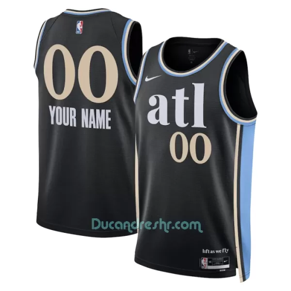 Dres za Košarku Atlanta Hawks City Edition Swingman 2023/24 Crno