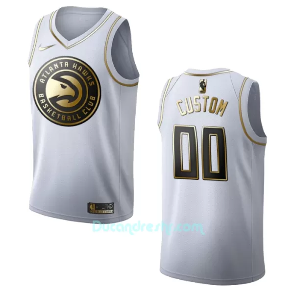 Dres za Košarku Atlanta Hawks Golden Edition Swingman Bijela