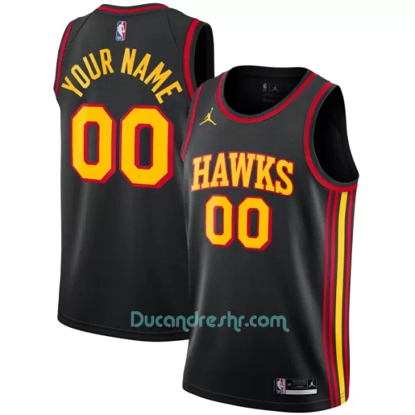 Dres za Košarku Atlanta Hawks Statement Edition Swingman 2023/24 Crno