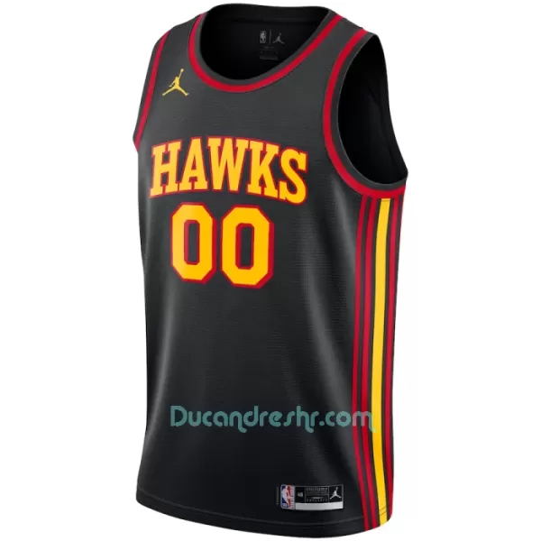 Dres za Košarku Atlanta Hawks Statement Edition Swingman 2023/24 Crno