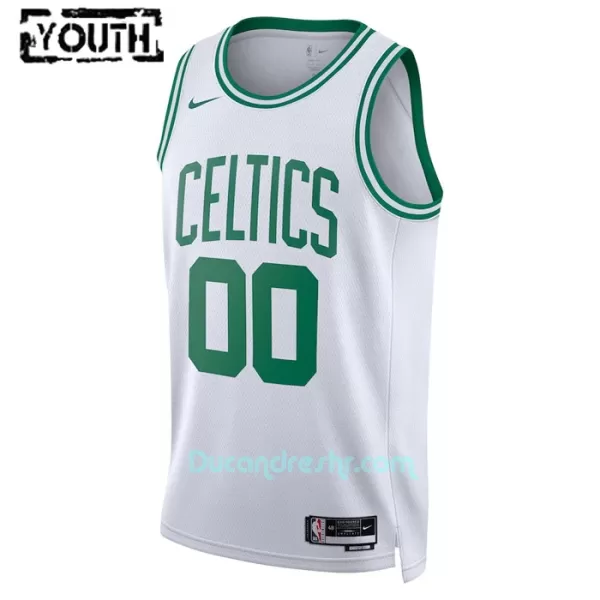 Dres za Košarku Boston Celtics Dječji Association Edition Swingman 2023/24 Bijela