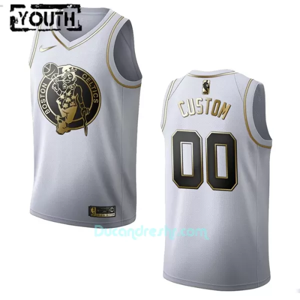 Dres za Košarku Boston Celtics Dječji Golden Edition Swingman Bijela