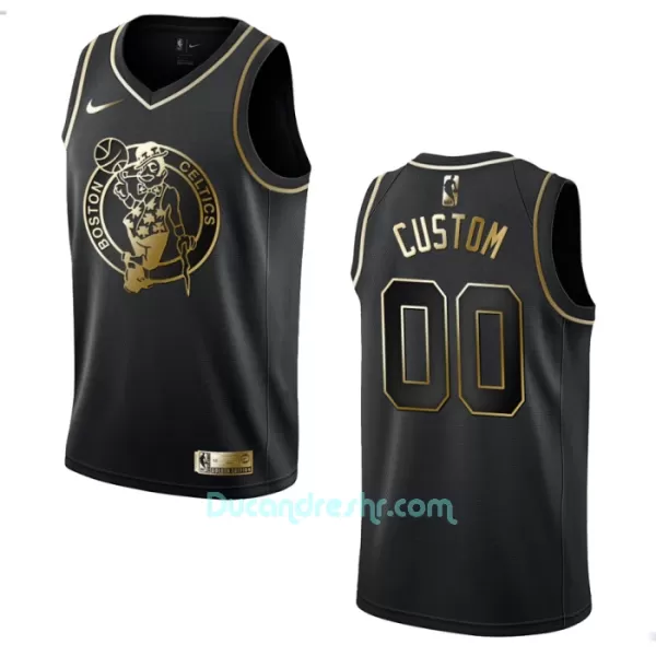 Dres za Košarku Boston Celtics Golden Edition Swingman Crno